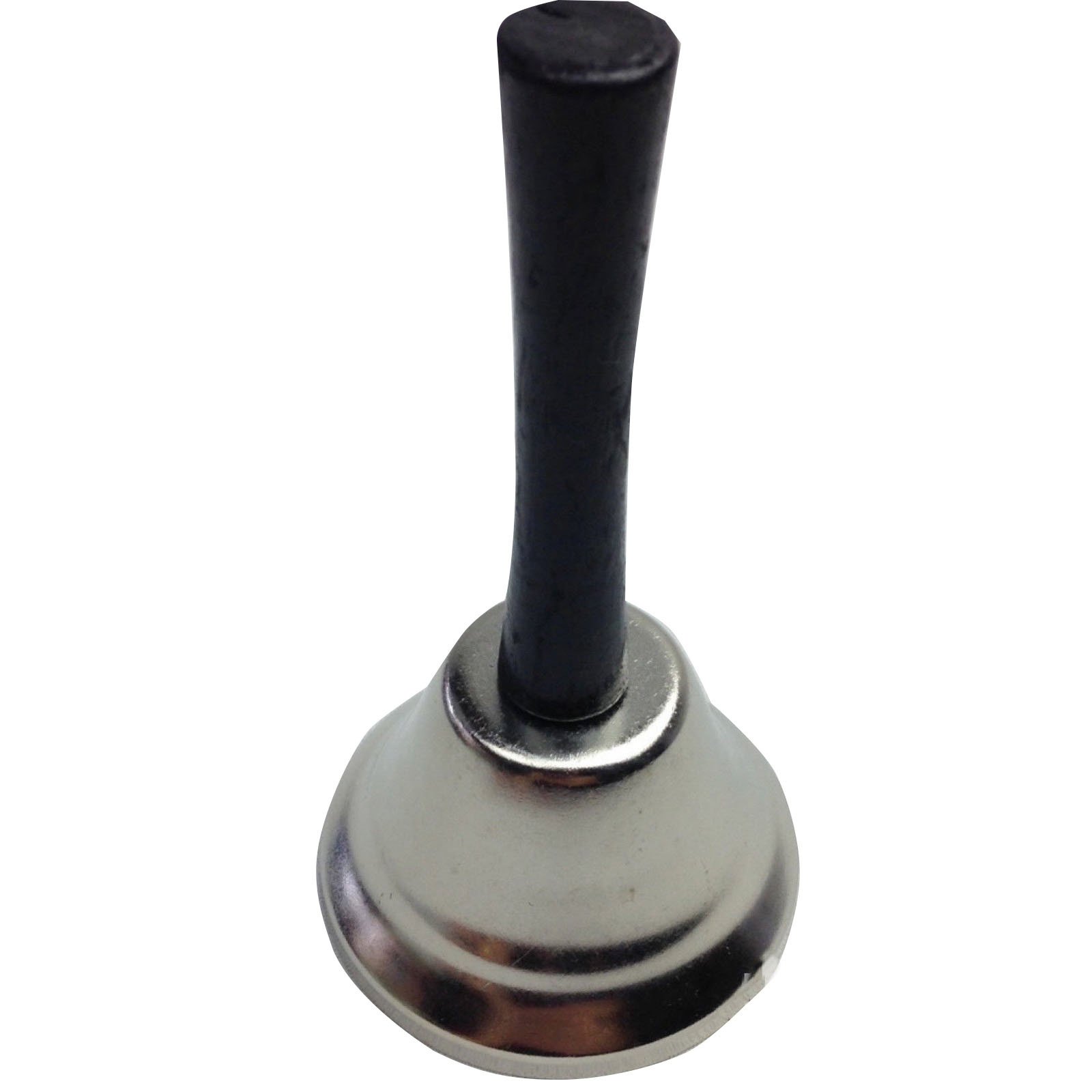 SANTA BELL Jingle Claus Wooden Handle Bells Rattles Christmas Xmas - Silver — image 3