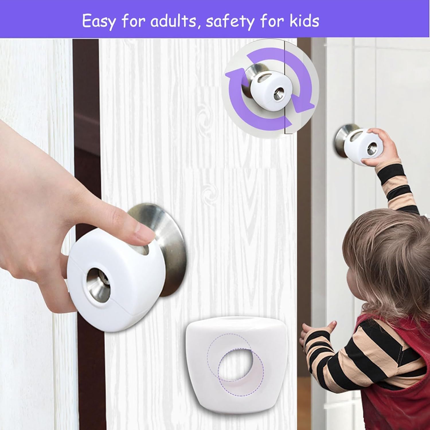 4Pack Door Knob Safety Cover for Kids — image 4