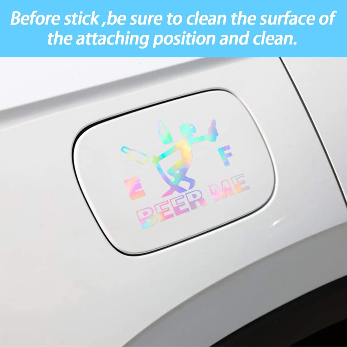 Funny Car Stickers, High Gas Consumption Decal, Fuel Gage Empty Sticker for Auto, Universal Exterior Accessories for Women and Men — image 3