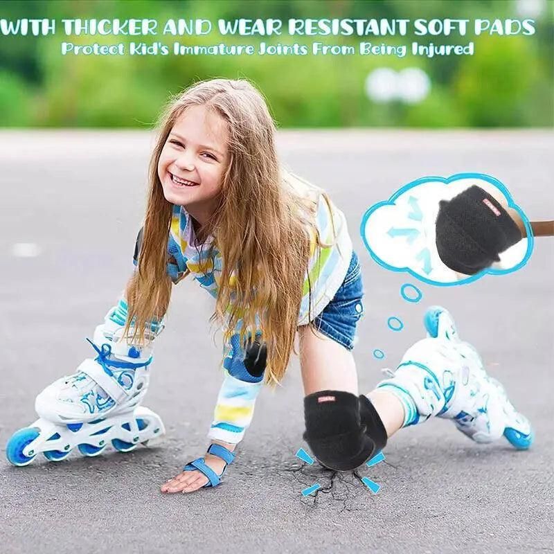 Aolikes Kid Knee Pad Protective Antislip Basketball Skating Protector M Size - Black — image 6