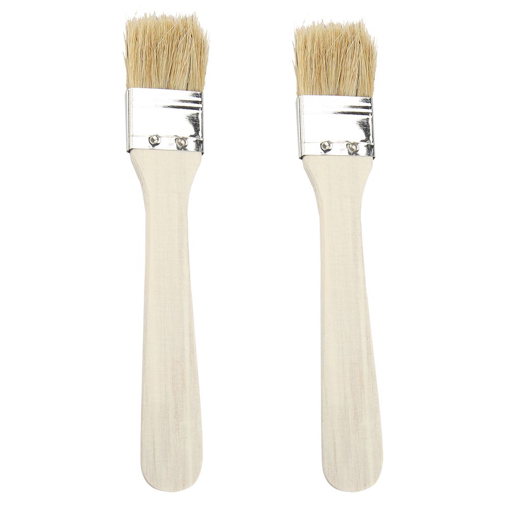 2pcs/ Set Lightweight Wooden Barbecue Brush Outdoor Spread Oil Spice — image 4
