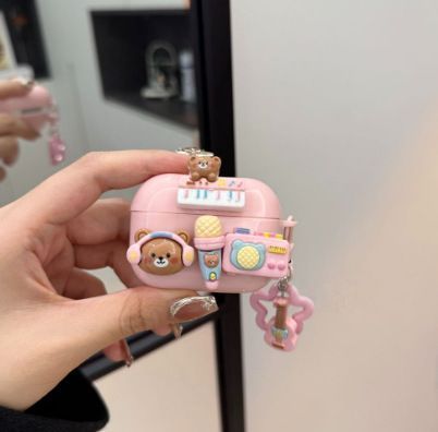 Music Bear Bluetooth Earphone Case + pendant AirPods Pro 3 โ image 2