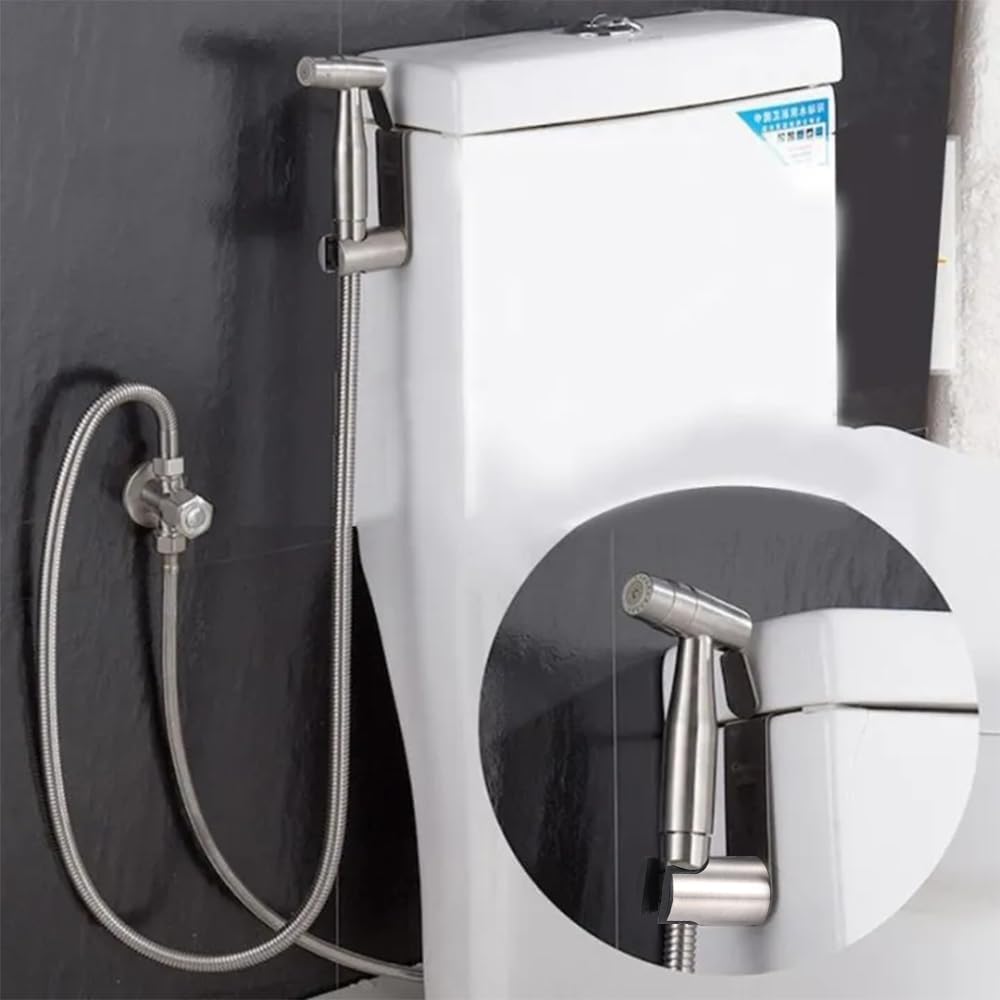 Stainless Steel+ABS Holder Hook Hanger for Hand Shower Toilet Bidet Sprayer Brushed Nickel โ image 6
