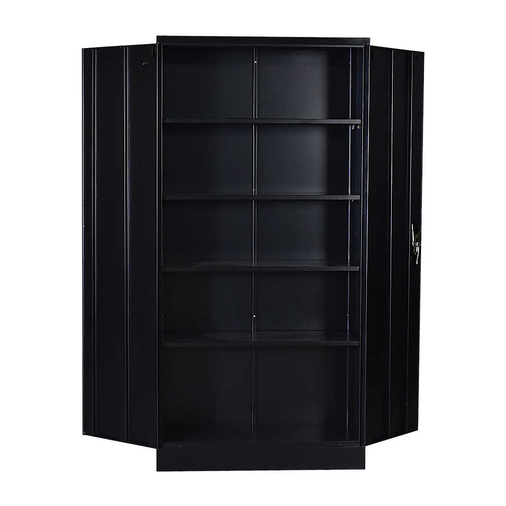 Two-Door Shelf Office Gym Filing Storage Locker Cabinet Safe โ image 4