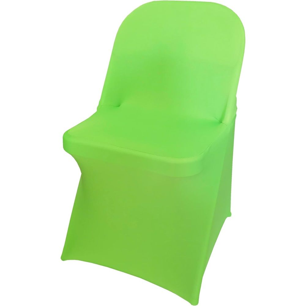 Spandex Folding Chair Cover Covers Stretch Chair Protectors for Wedding Party Events (2, apple green) โ image 2