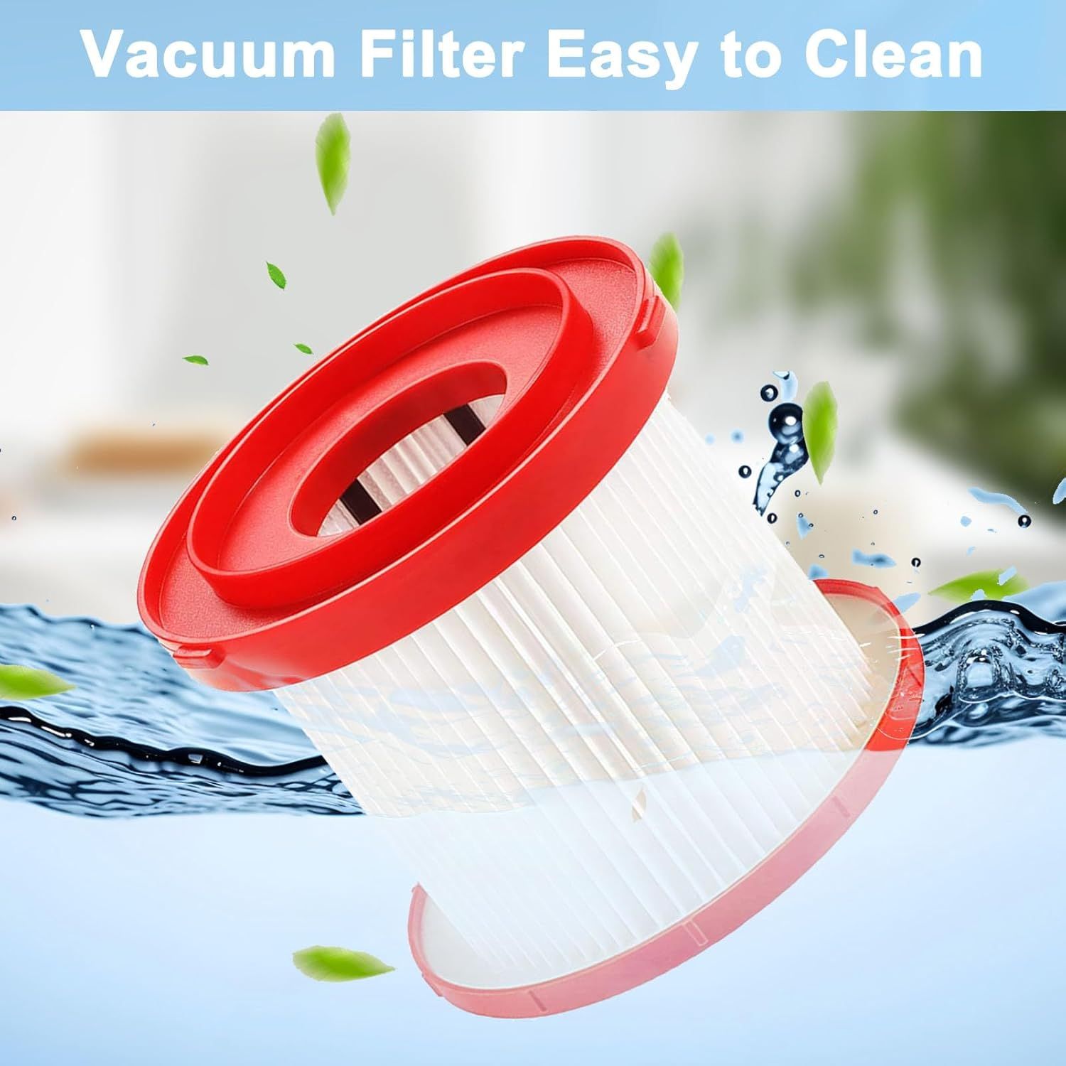 2 Pack Wet Dry Vacuum HEPA Filter 49-90-1900 Filter Compatible With Milwaukee Cordless M18 M12 M28 Vacuums 0780-20,0880-20,0960-20, 0970-20 โ image 6