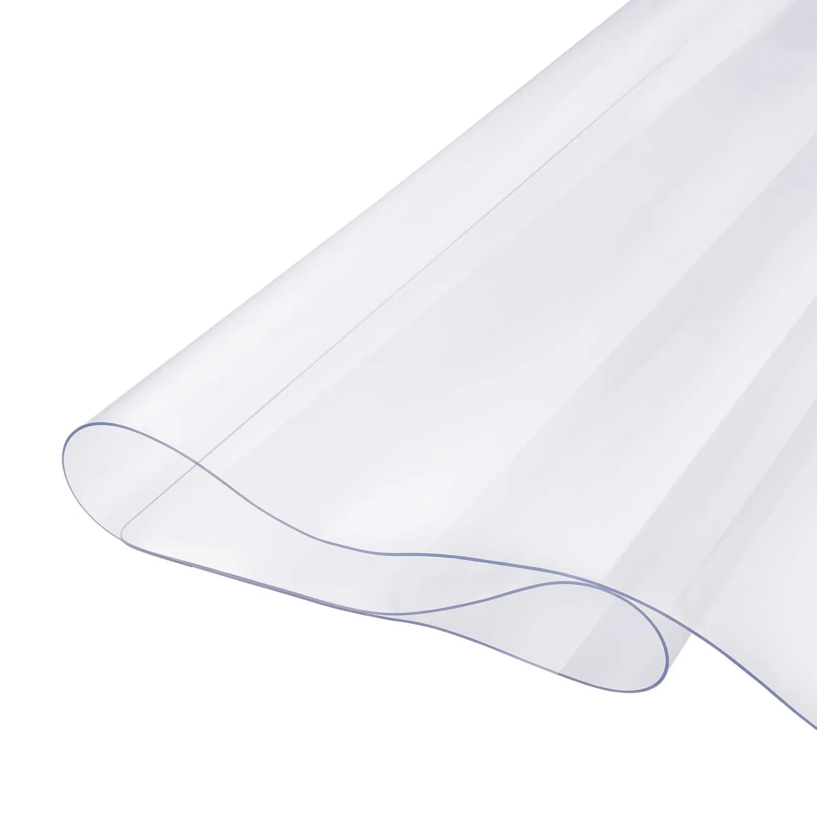Plastic Table Cover, 48 x 48 Inch 1.5 mm Thick Clear Table Protector, Square PVC Desk Mat, Waterproof & Easy Cleaning Desk Pad Tablecloth, for Office Dresser โ image 3