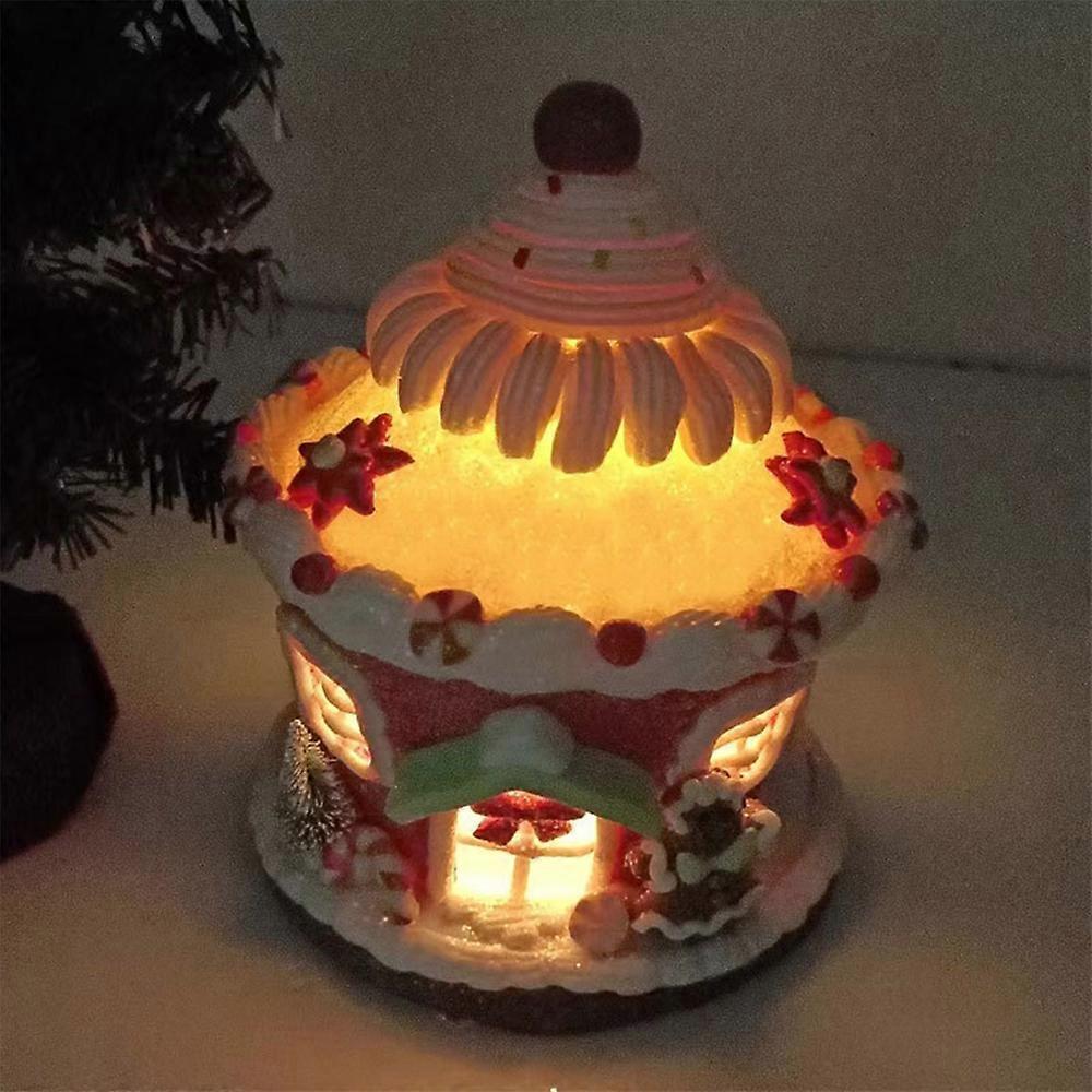 Decorative gingerbread house Christmas decoration for the Christmas tree with a castle candy — image 4