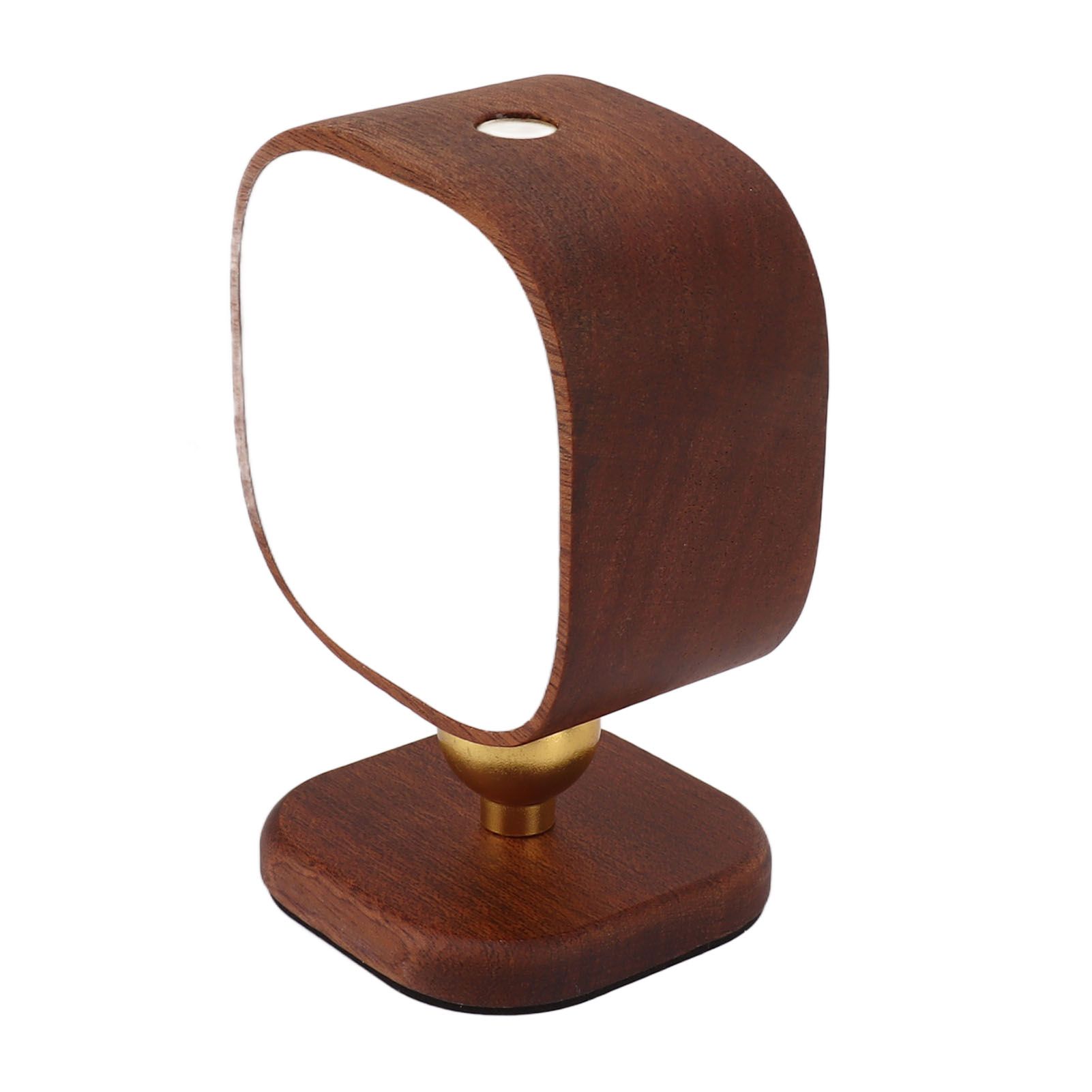 Wooden Magnetic Wall Lamp Portable Bedside Square Night Light Dimmable Wall Mounted Night Light Walnut — image 5
