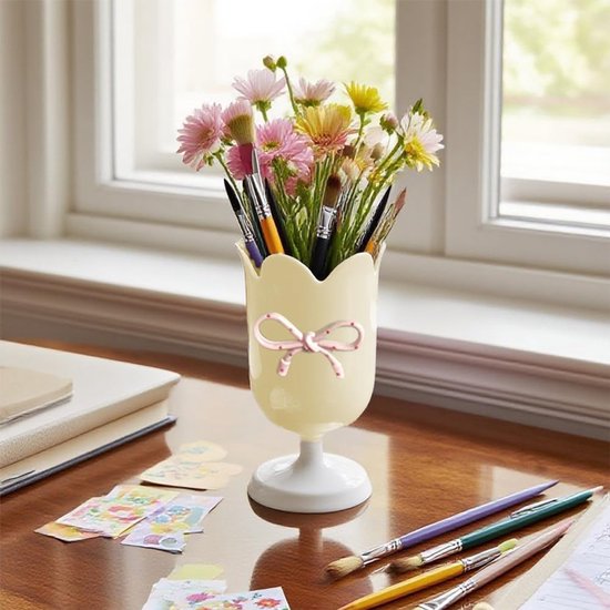 Tulip-shaped pen holder - pen rack - creative desk decoration - refined (Blue) — image 6