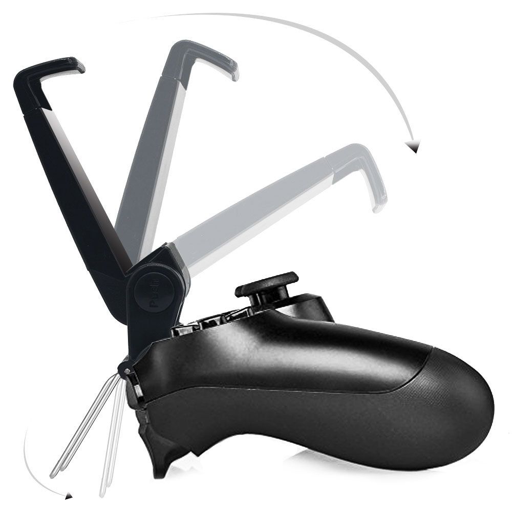 Phone Clip for Controller Mobile Gaming Mount Bracket Holder Adjustable Stand Clamp for Remote Play (Black) โ image 5