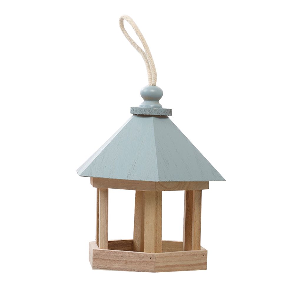 Wooden House Bird Feeder Hanging Feeding Station Hollow Bird Feeder โ image 5