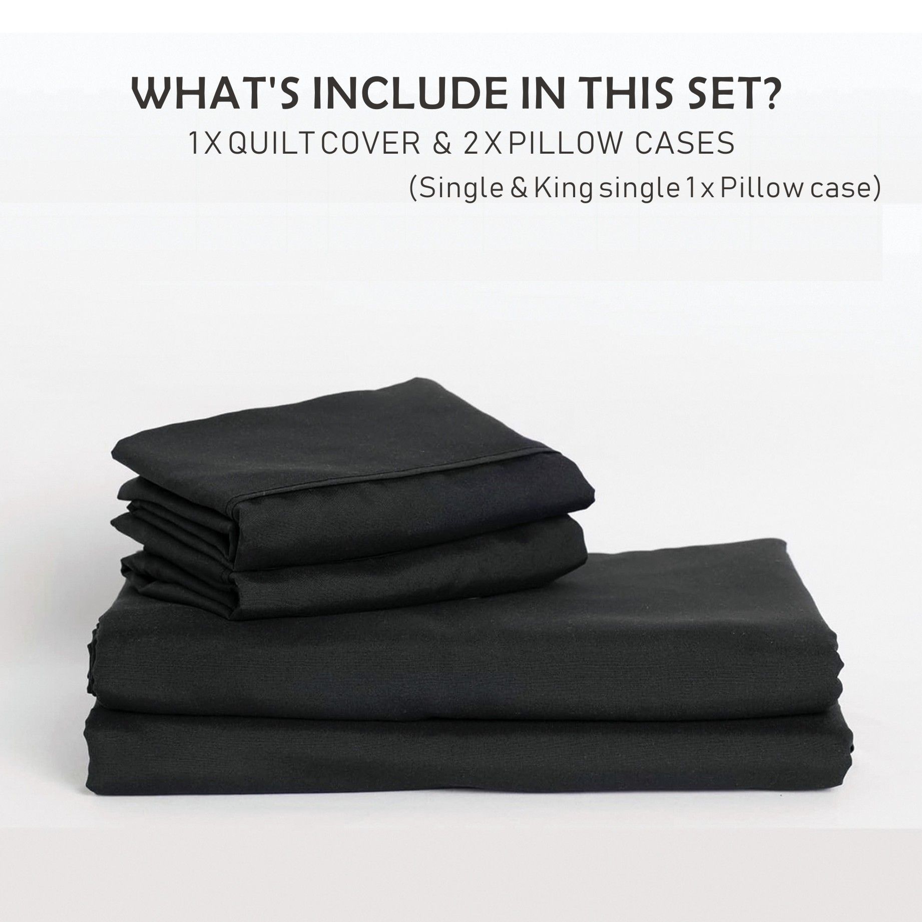 2 Piece Hotel Soft Microfiber Quilt Cover Set-2000TC Duvet/Donna Cover Set & Pillowcases -1 Quilt Cover Zipper Closure & 1 x Pillowcases-Breathable Bedding — image 6