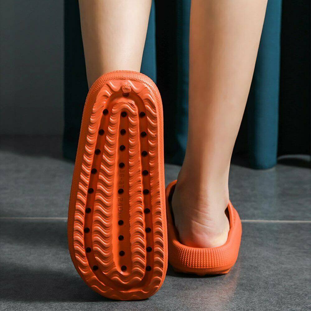 Pillow Slides Sandals Non-Slip Ultra Soft Slippers Cloud Shower EVA Home Shoes, Black, 44/45 — image 6