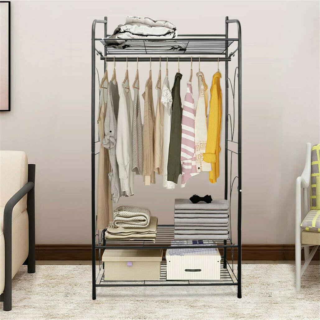 Extra Large Iron Clothes Rack Garment Hanging Stand — image 5