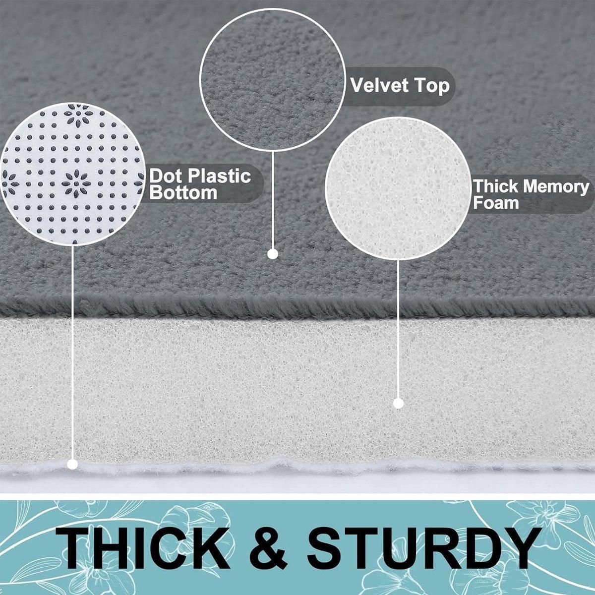 Water Absorbent Floor Mats for Home Doors Bedrooms Bathrooms Non Slip Mats — image 6