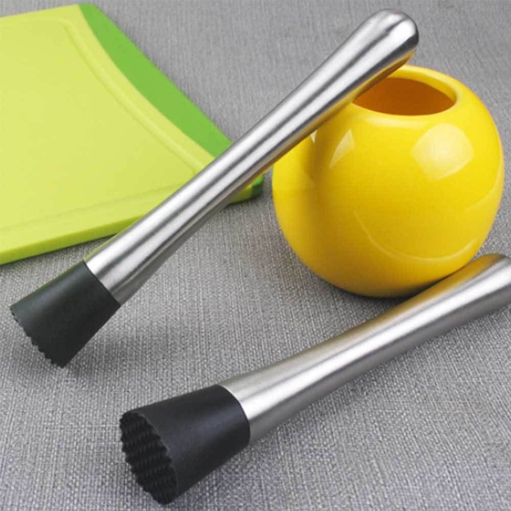 2 pack 8 Inch Stainless Steel Muddler for Cocktails, Long Handle Durable Material, Bar Tool for Making Mojito and Fruit Drinks — image 2