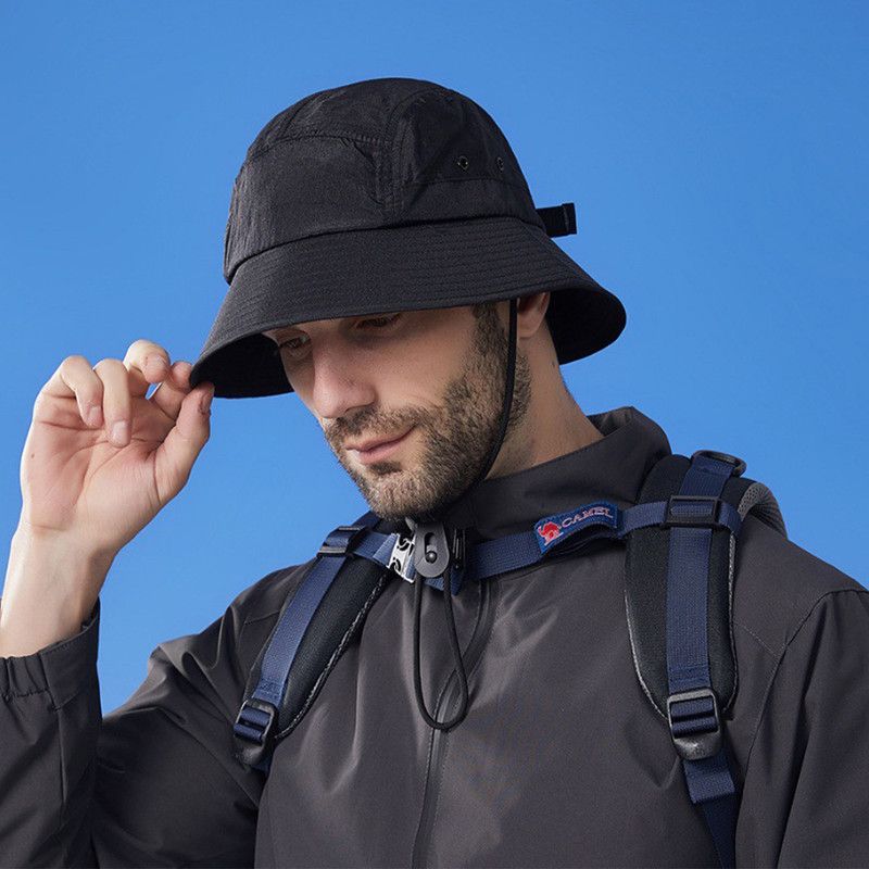 Unisex Quick-Dry Waterproof Bucket Hat – Outdoor Sun Protection Hat for Men & Women – Army Green — image 2