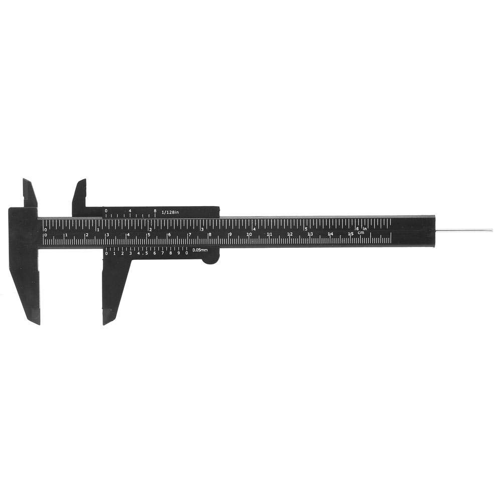 Mini Plastic Caliper High Accuracy Double Rule Scale Measuring Tool Rectangular Vernier Caliper Fast Read Sliding Gauge Ruler โ image 2