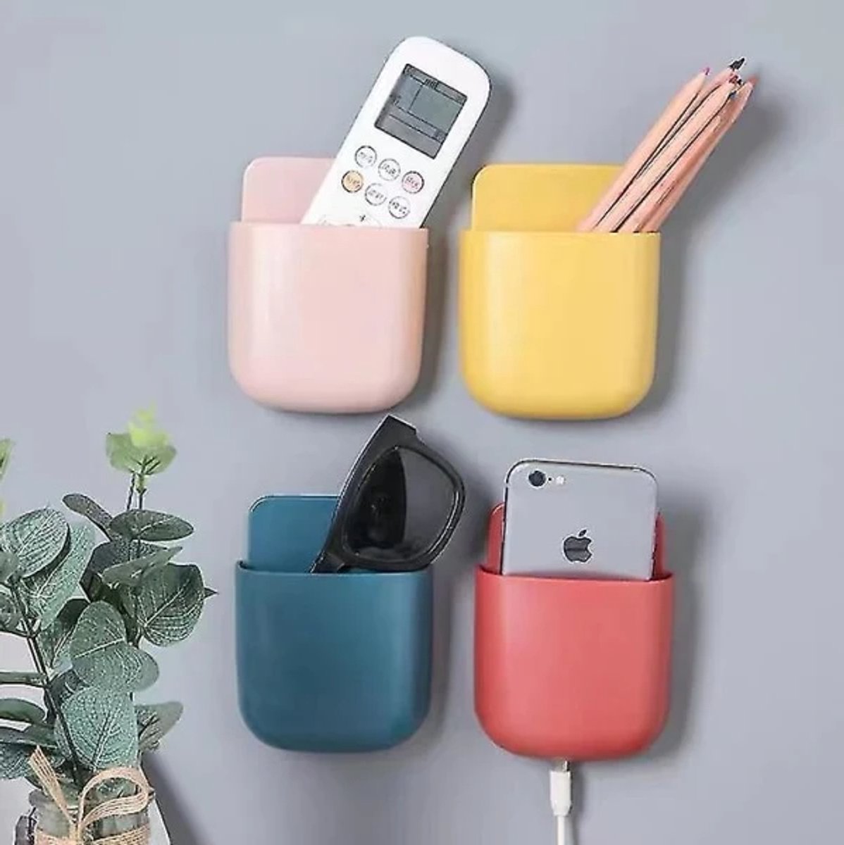 6-Piece Phone Wall Mount – Punch-Free, Storage Function — image 5