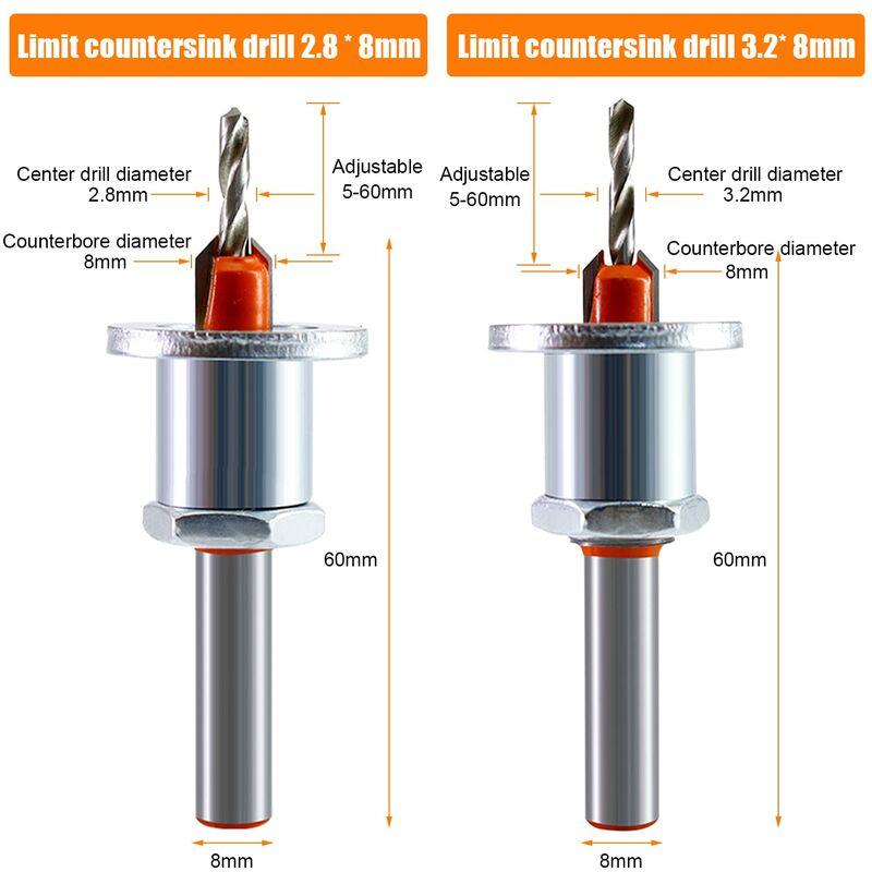 Countersink Drill Bit Set For Woodworking โ image 2