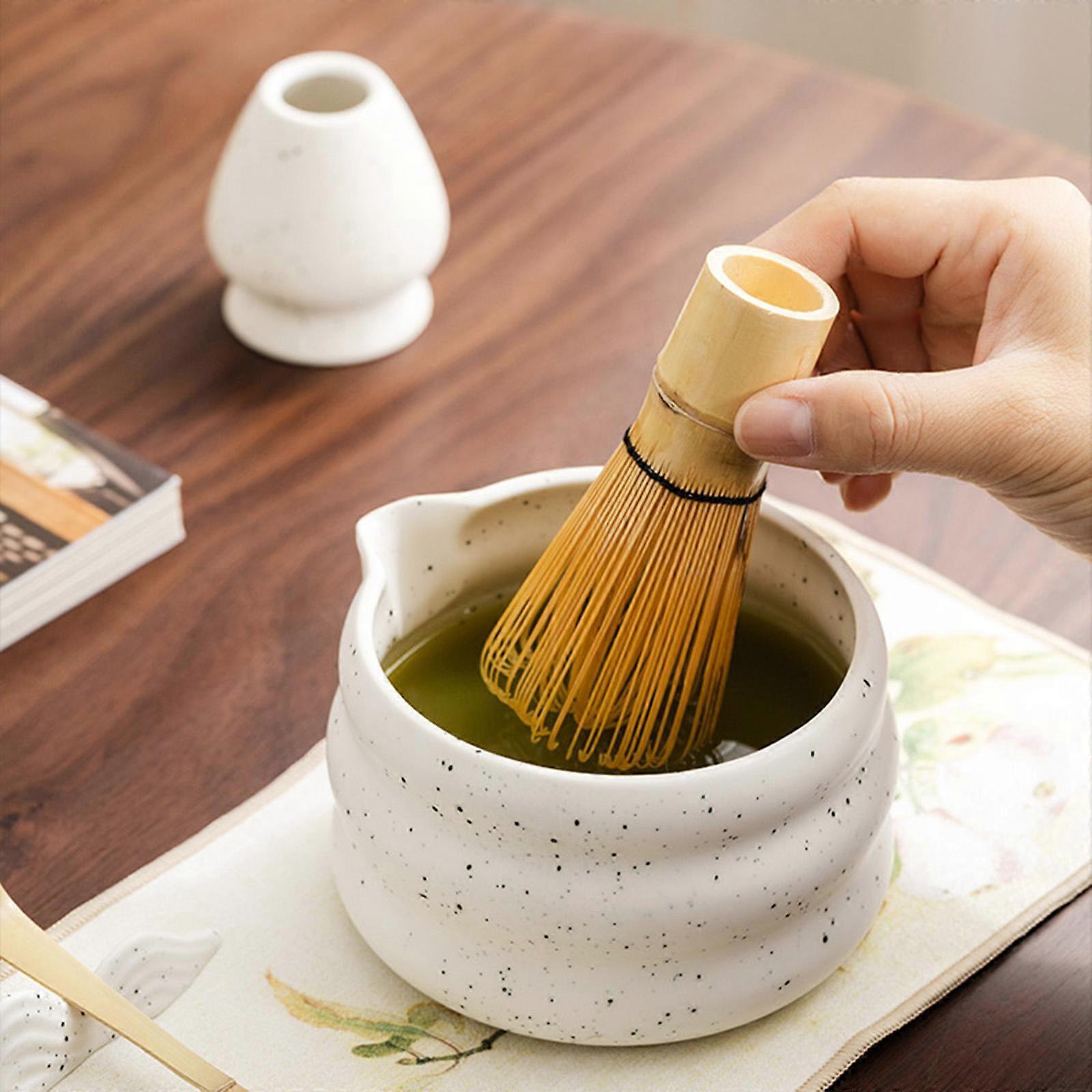 4pcs Matcha Whisk Set - Bamboo Whisk, Holder, Tea Making Tools for Matcha Lovers โ image 4