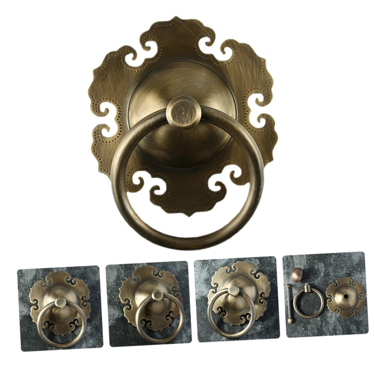 1 Pc Vintage Door Knocker Metal Ring Cupboard Door Ring Door Retro Door Ring Door Gate Knocker Handle Barn Door Pulls Barn โ image 3
