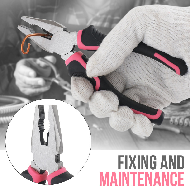 Pink 42 Piece Home Tool Set with 4V Cordless Electric Screwdriver Kit for DIY Repairs and General Household Maintenance Portable Storage Case โ image 3