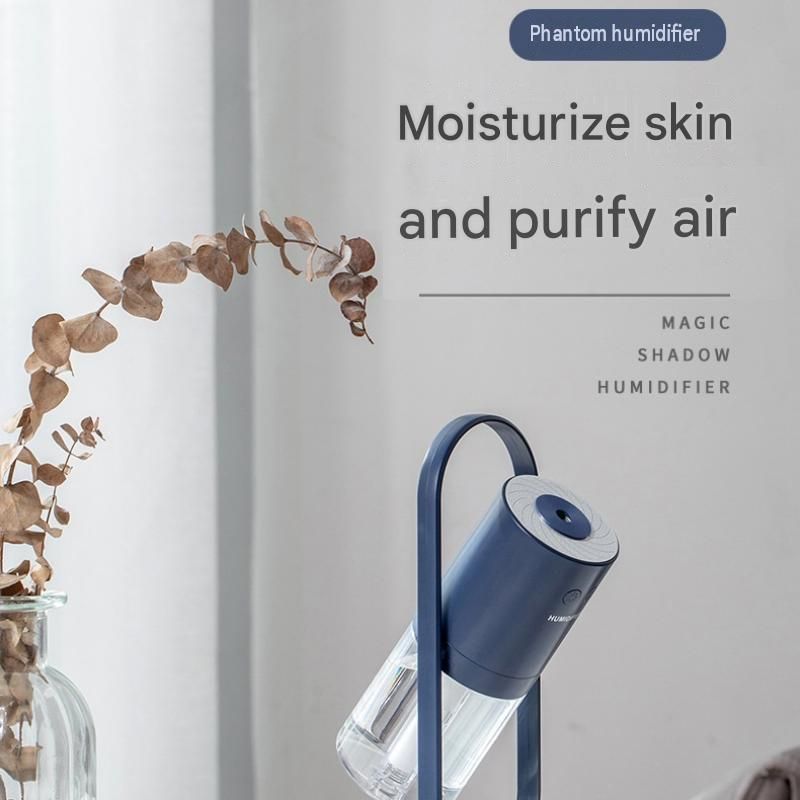 Dark blue 360 Rotating USB Humidifier with Star Projector - 200ml Portable Cool Mist Maker, Quiet Desktop Air Diffuser for Bedroom and Office โ image 2