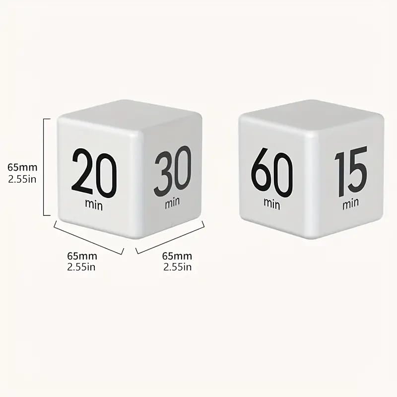 Digital Flip Cube Timer with Gravity Sensor and Preset Countdown Settings for Cooking, Study, Work and Time Management — image 4