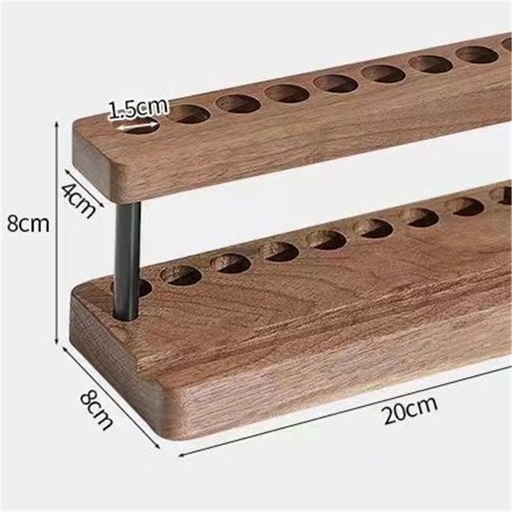 Pencil & Pen Holder for Desk, Solid Pen Display Stand with 9 Slots and Cell Phone Holder, Aesthetic Pen Organizer for Minimalist Office Desk Decor โ image 5