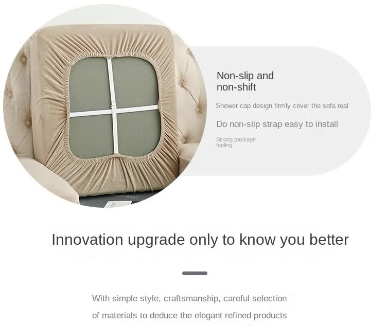 2 Pcs Light Grey Elegant Polyester Sofa Cover - Full Protection Against Cat Scratches & Wear โ image 6