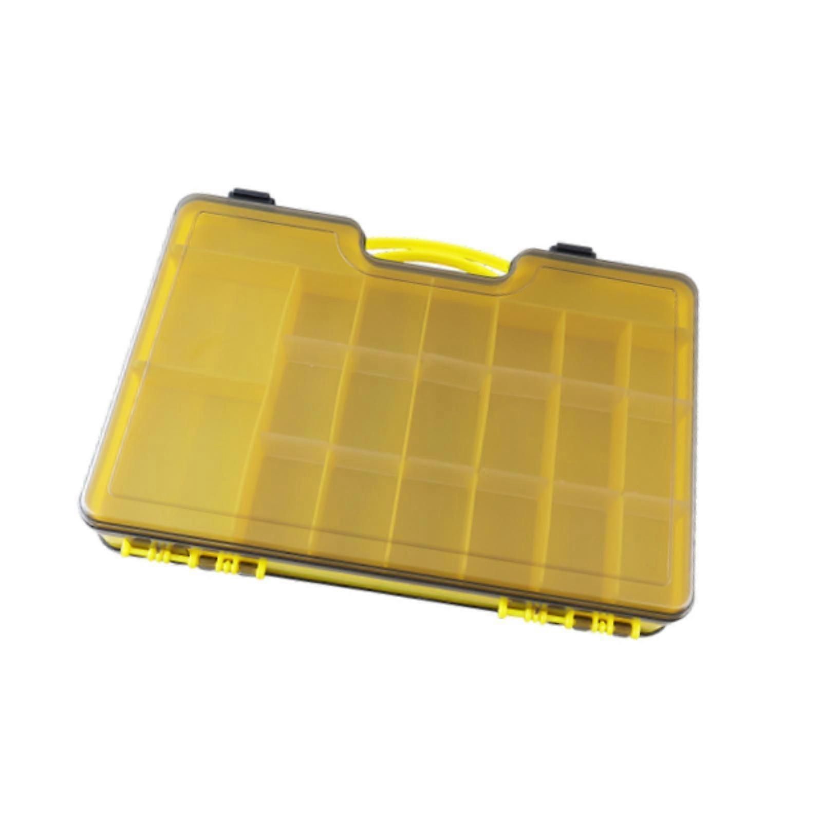 Fishing Tackle Box Organizer with Removable Dividers,44 Grids,Fishing - Yellow — image 2