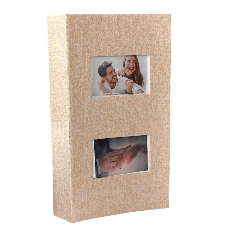 Photo album with luxurious cover Assorted colours Large 300 PCs 6 Inch - Gray