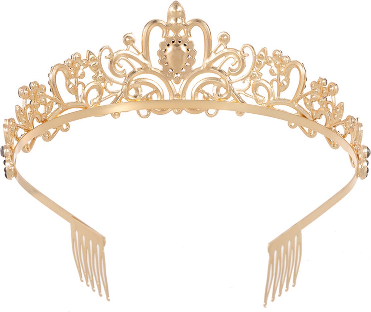 Crown for Women - Princess Crown - Diadem - Crown - Gold Tiara - Rhinestone - Elegant and Durable - Suitable for Various Occasions - Hair Jewelry - Wedding — image 3