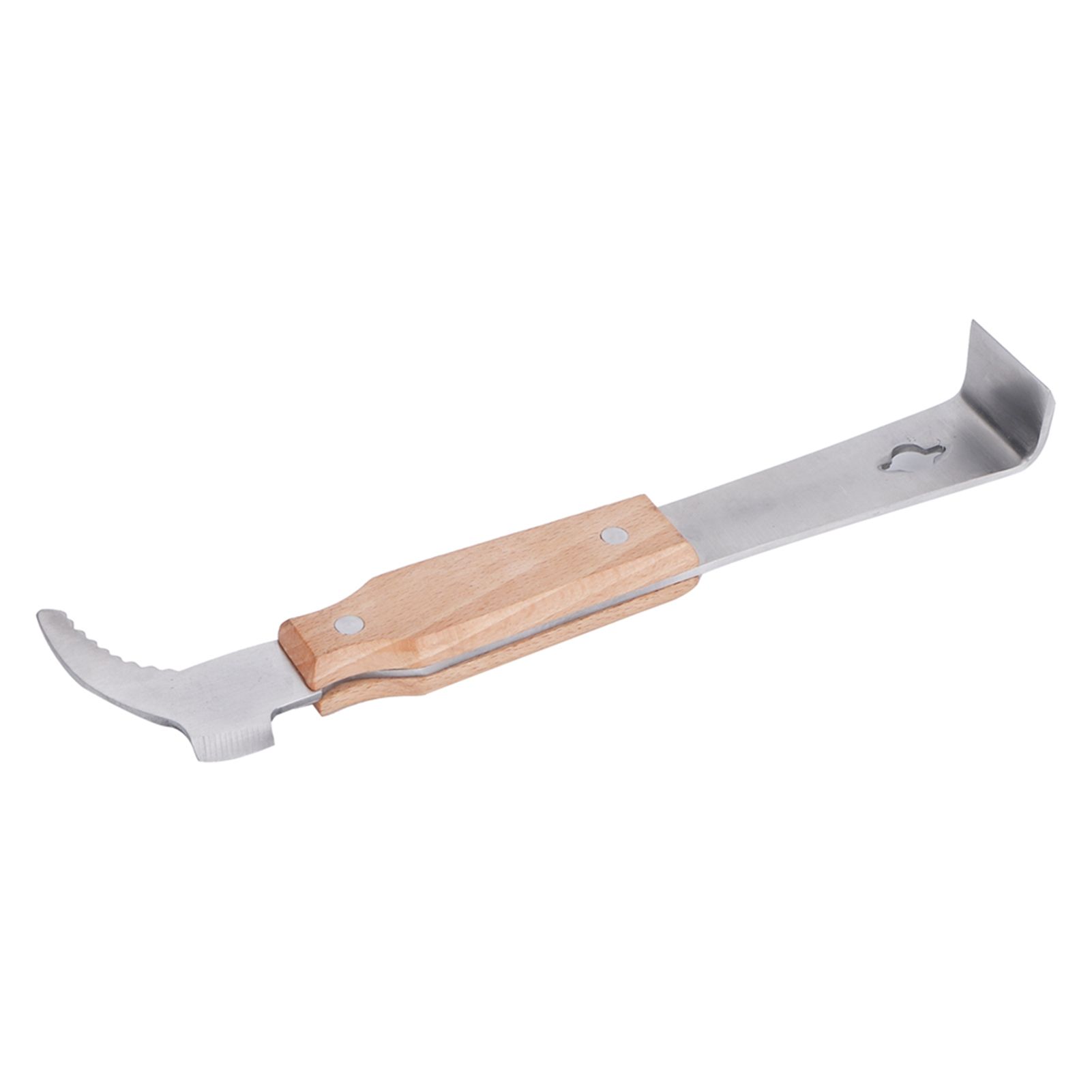 Honey Scraper Stainless Steel Beehive Honey Knife Cutter with Wood Handle Beekeeping Tool — image 4