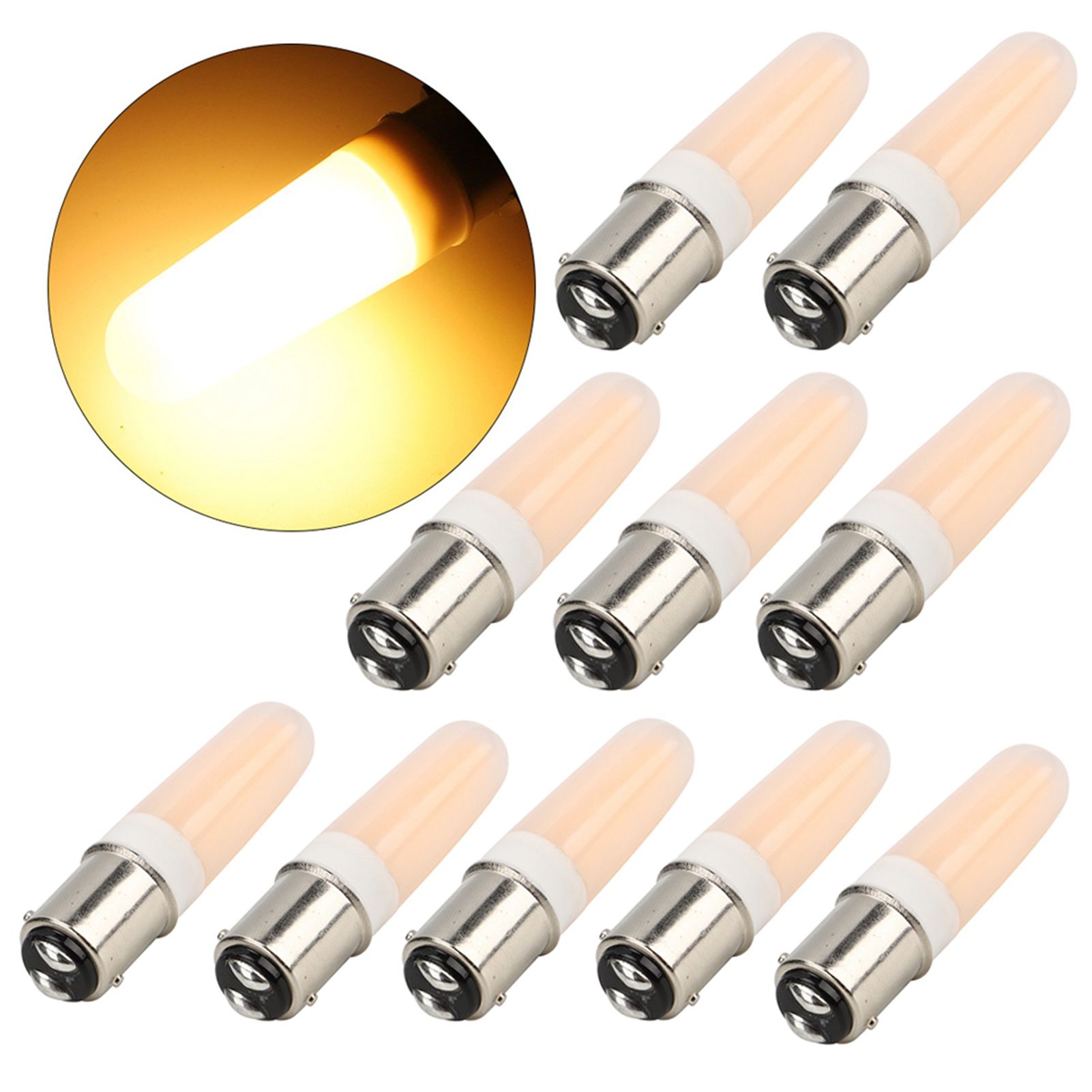 10Pcs 3W B15 Light Bulb Warm White Chandelier Ceiling Lamp Bulb Home Lighting Accessories AC110V β image 4