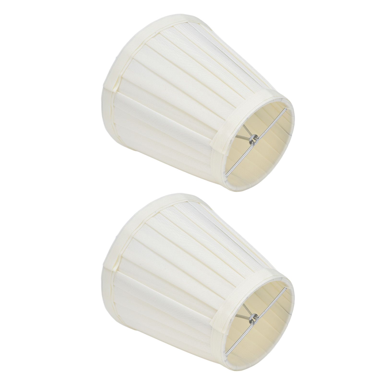 2 Pcs Double Small Lamp Shade Clip On Bulb Comfortable Material Barrel Fabric Lampshade for Table Chandelier Wall LampPX30 โ image 5