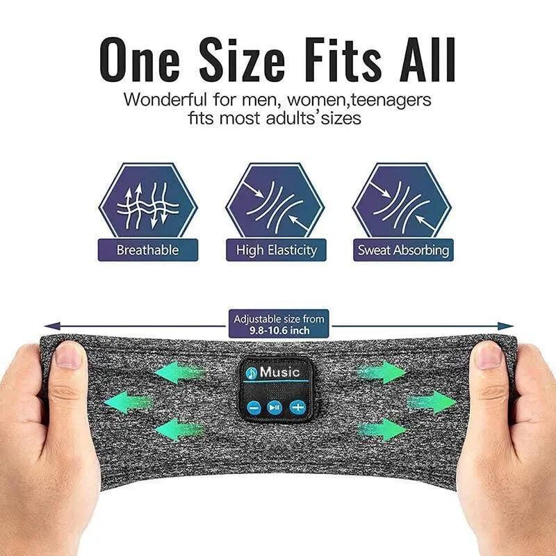 Wireless Bluetooth Eye Mask Headphones Sleep Headband for Relaxation and Meditation - Black โ image 5