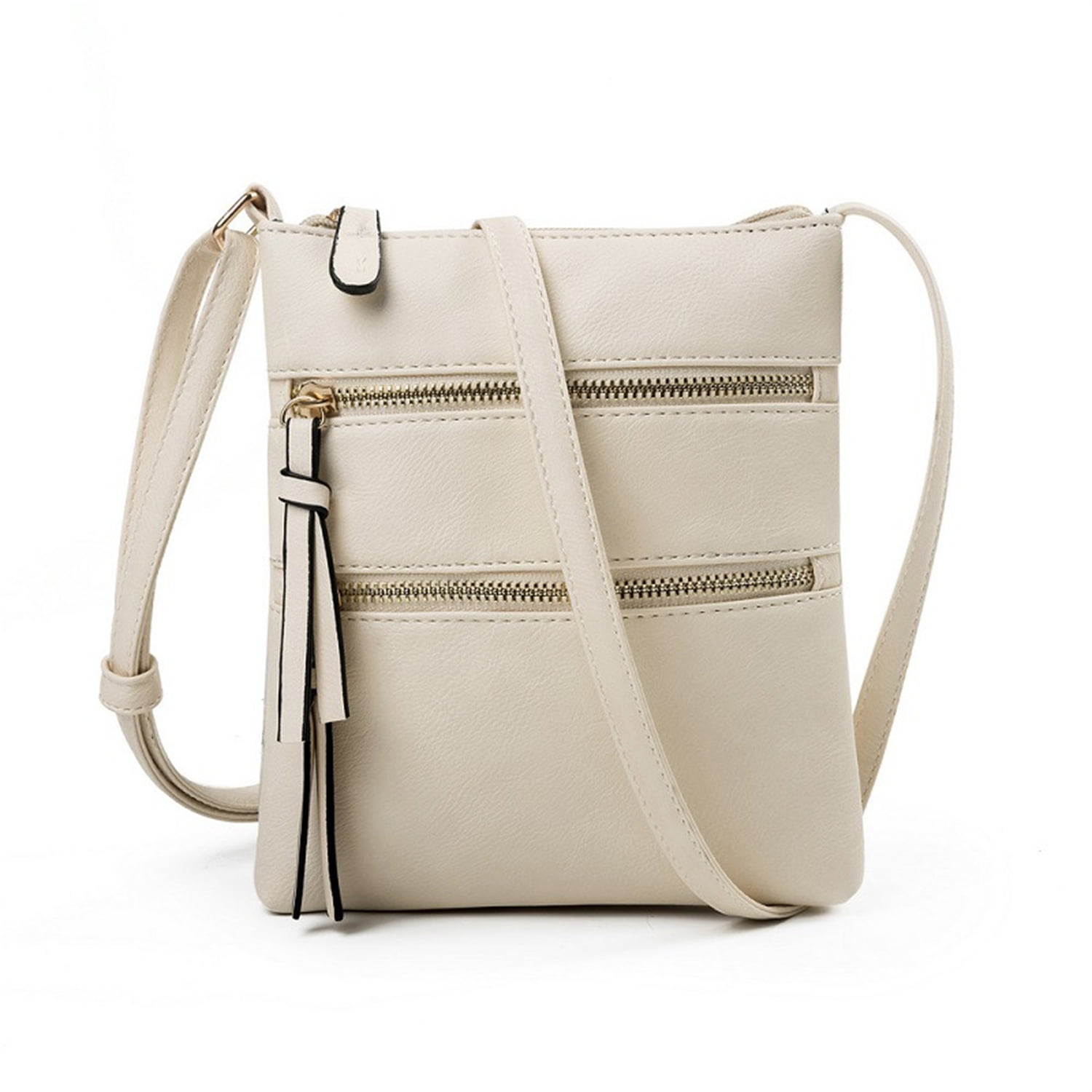 Small Crossbody Purses for Women Multi Pocket Travel Bag Over The Shoulder with Extra Long Strap - Beige โ image 2