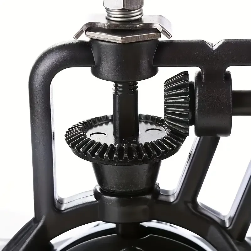 Vintage Solid Wood Manual Coffee Grinder – Cast Iron Carved, Adjustable Grind, Pull-Out Drawer, No Mess, Perfect for Pour-Over & French Press, Retro Home Decor — image 6
