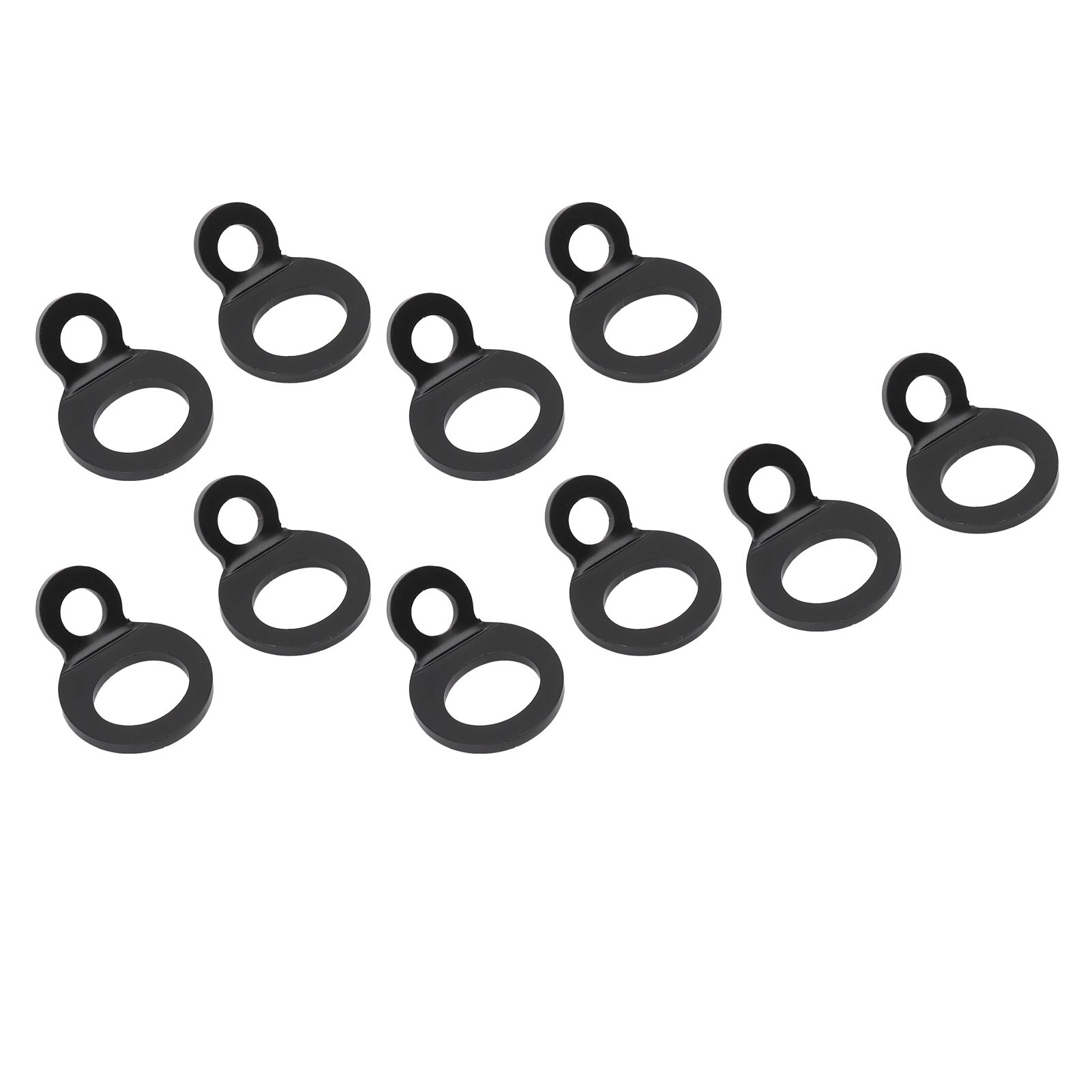 10PCS O Type Anchor Hooks Black Stainless Steel Tie Down Strapping Rings for Trailer Bike Truck — image 3