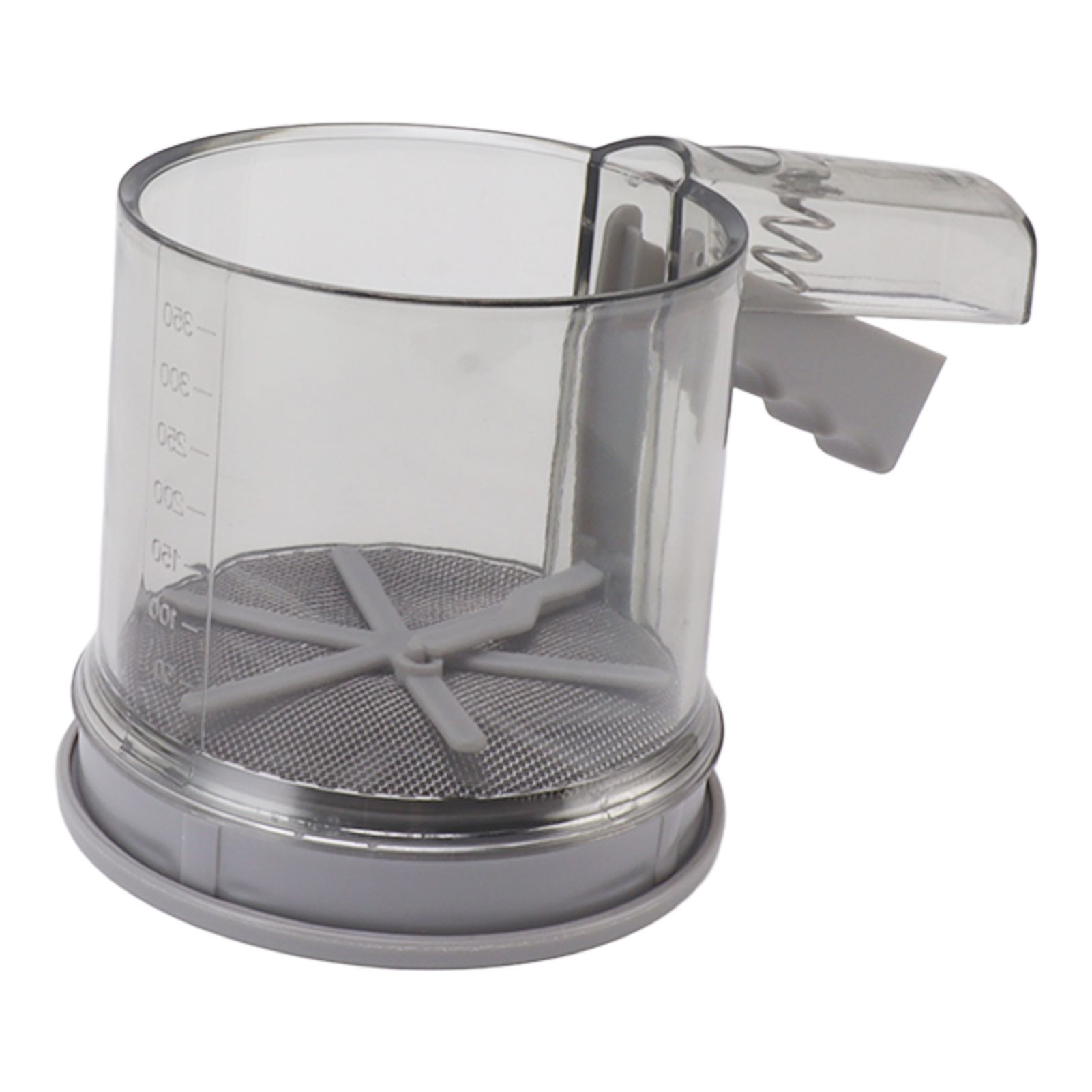 Flour Sifter Sieve PP Transparent Adjustable Fine Mesh One Hand Operation Powder Sifter Sieve for Kitchen Baking Double Layer — image 3
