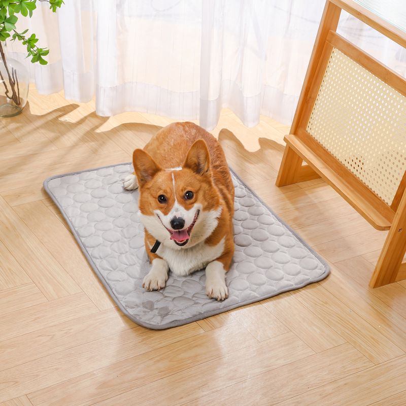 Jun Zhe Pet Ice Silk Cooling Mat for Dogs ice silk pad brown XS(40*30cm) about 60g โ image 5