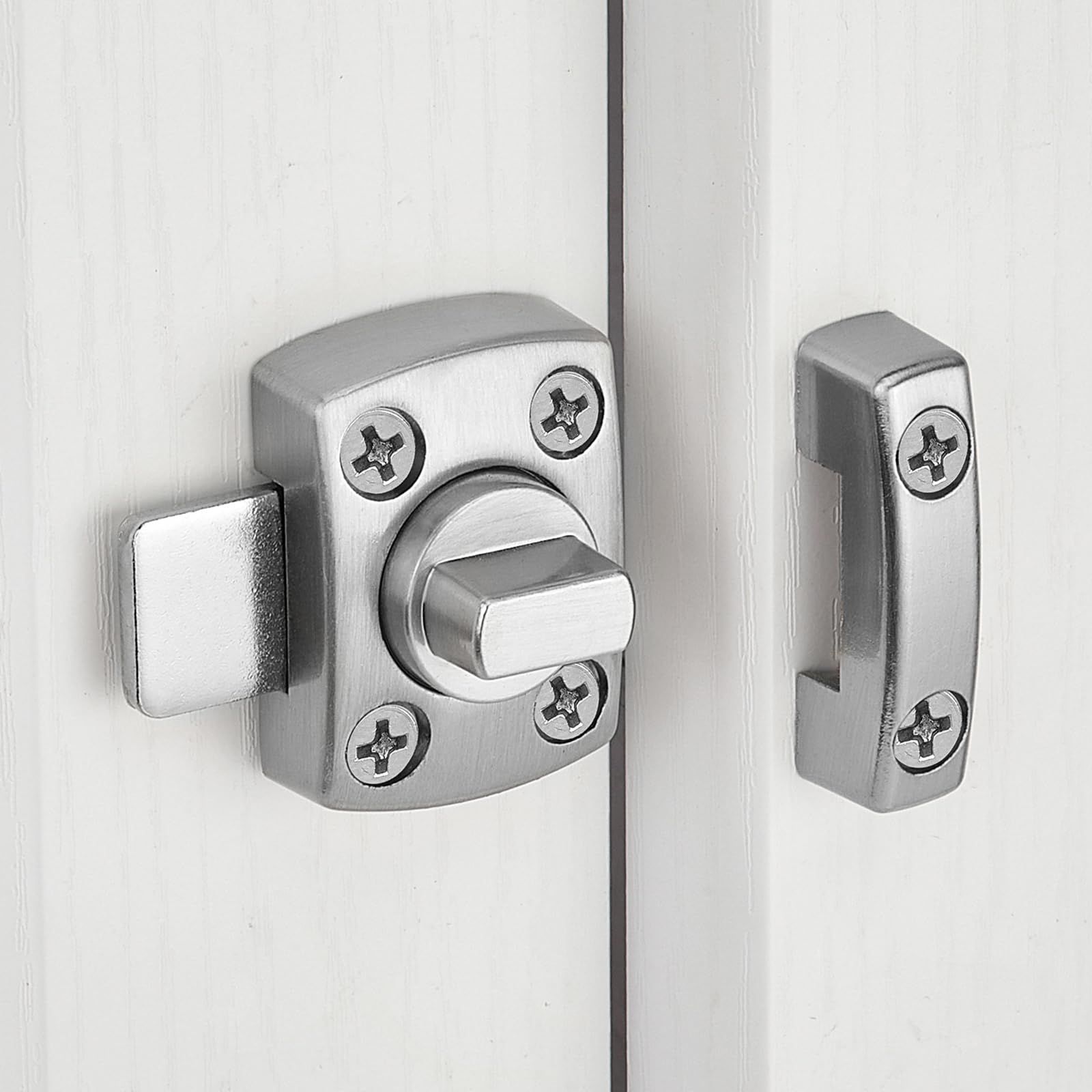 Rotate Bolt Latch Gate Latches Safety Door Lock,Pet Door Lock,Windows,Antique Lock Gate Latches Wine Cabinet Closet Door Latches — image 3
