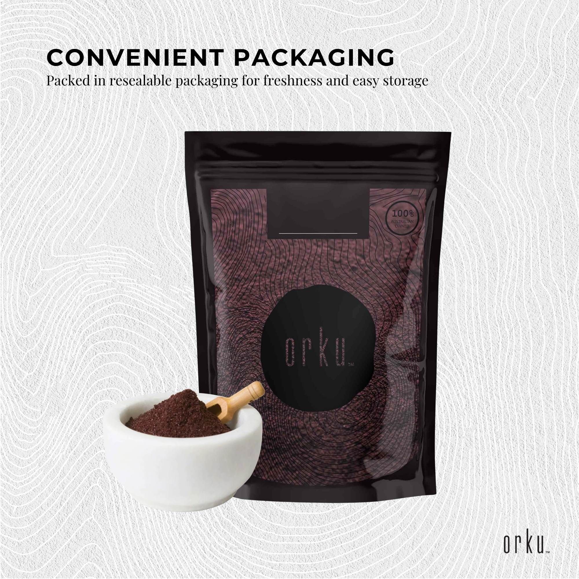 Orku 1Kg Organic Acai Powder Brazilian Berry Smoothie Bowl Ingredient — image 3