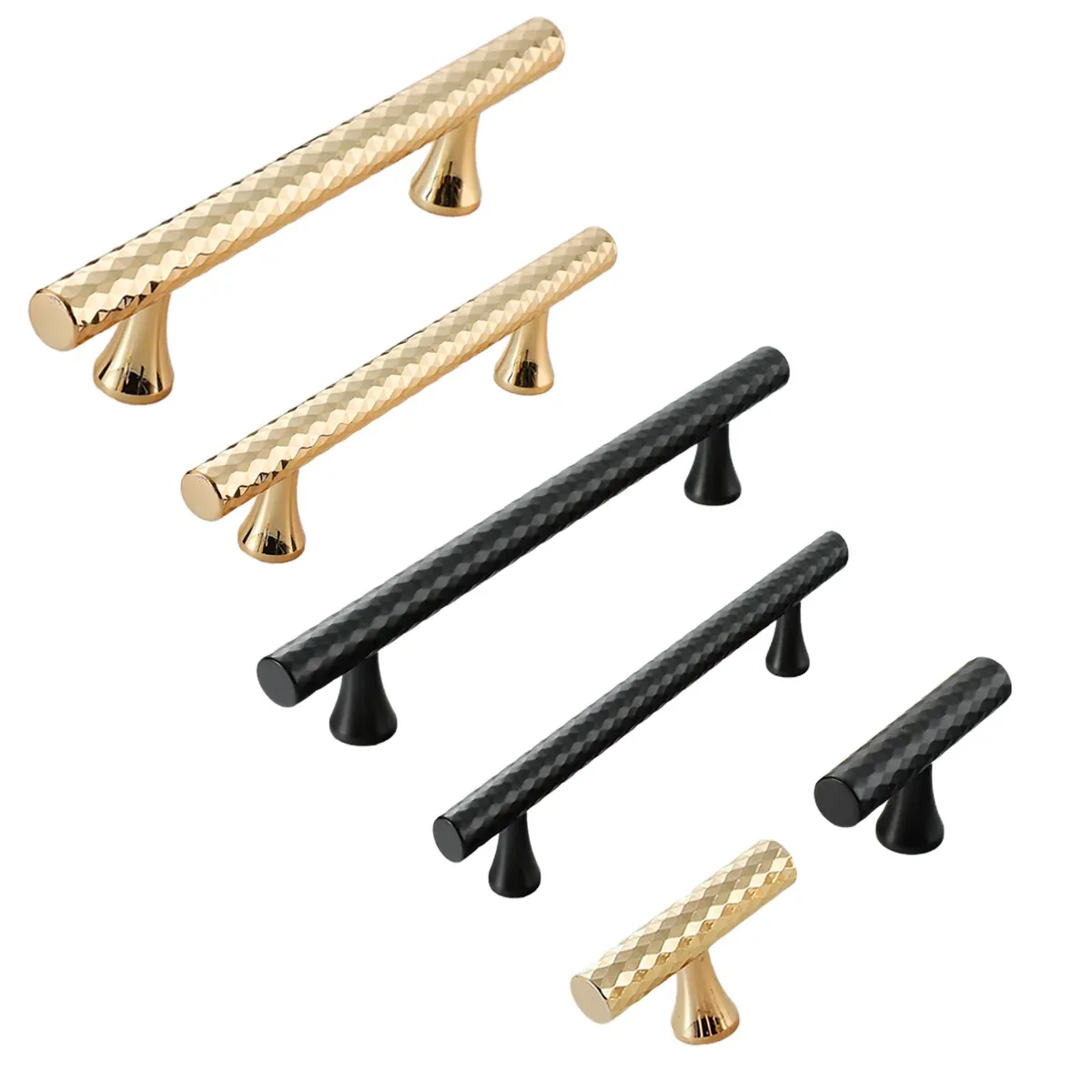 American Style Closet Handle Drawer Pull Cabinet Door Handle Vintage Bronze Knob - Gold - 178mm — image 3