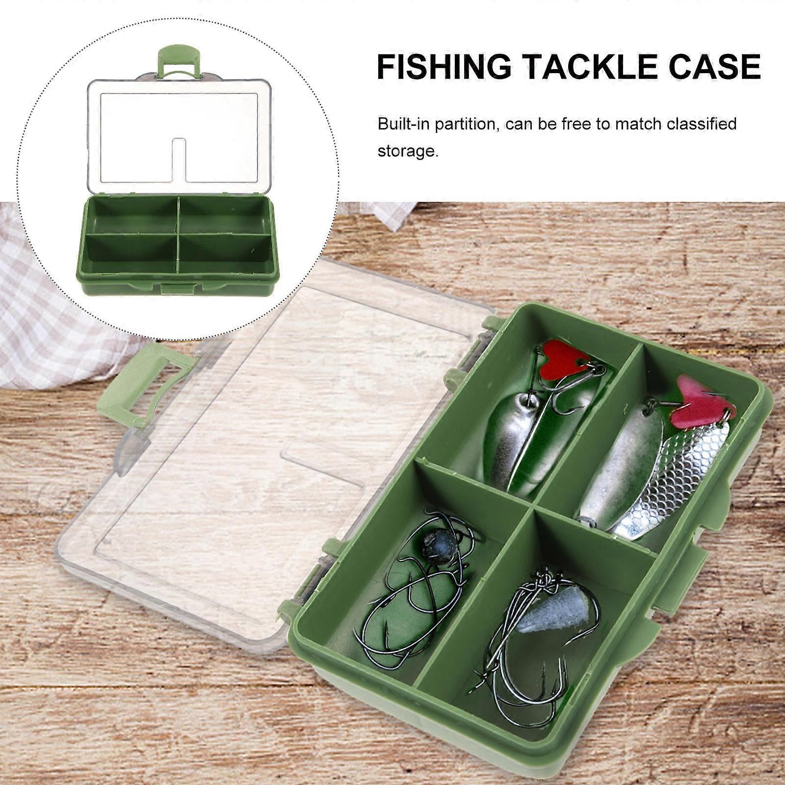 Fishing Tackle Box 2 Pack, Small Fishing Accessories Storage Case with Fixed Compartments, Compact Fishing Hook Bait Lure Organizer, PP Tackle — image 5