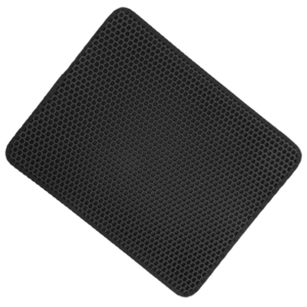 3 pack Cat Litter Mat in Black: Small Cat Mat for Cat Litter Box 11.8*11.8in – Cat Litter Tray Mat – Cat Litter Tray Mats Indoor – Cat Accessories — image 3