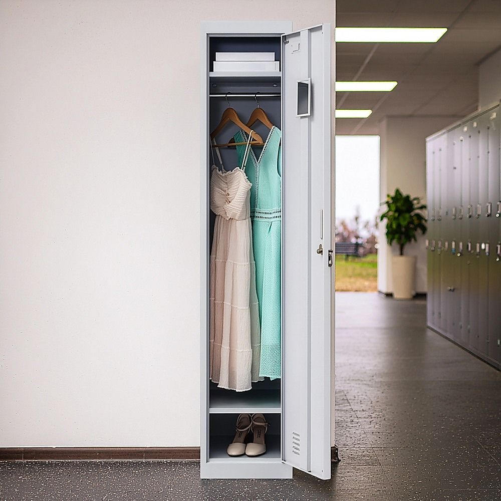 One-Door Office Gym Shed Clothing Locker Cabinet — image 4